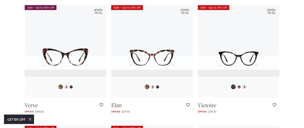 Bonlook Eyeglasses Collection Page