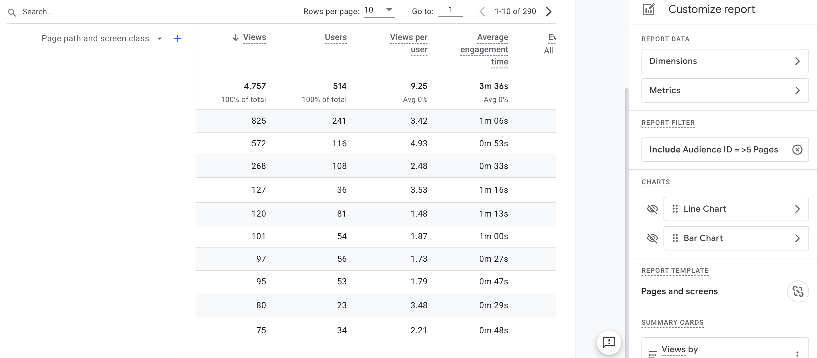 custom dashboard example 2 layout