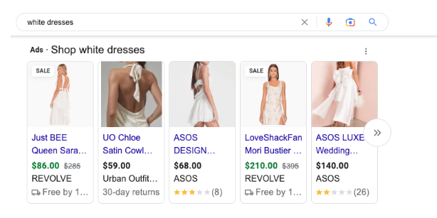 Shopping SERP